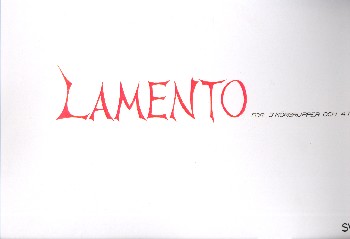 Lamento  for 3 choirs and 4 trombones  trombone score