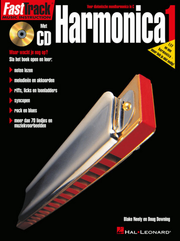 FastTrack -  harmonica vol.1 (+CD)&nbsp;&nbsp;voor diatonische mondharmonica in C (nl)&nbsp;&nbsp;