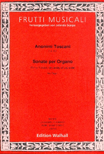 Sonaten toskanischer Komponisten des 18. Jahrhunderts Band 4&nbsp;&nbsp;für Orgel&nbsp;&nbsp;