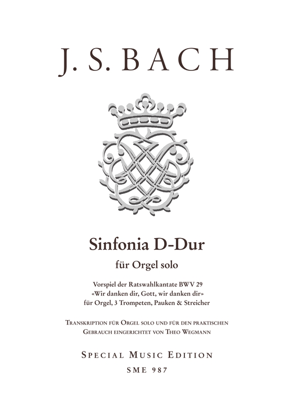 Sinfonia D-Dur&nbsp;&nbsp;für Orgel&nbsp;&nbsp;