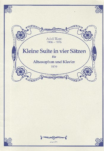 Kleine Suite  für Altsaxophon (Klarinette) und Klavier  
