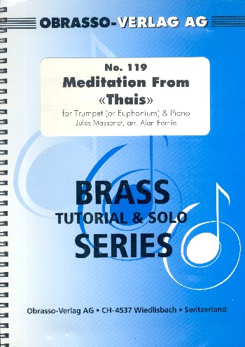 Méditation de Thais  für Trompete (Euphonium) und Klavier  
