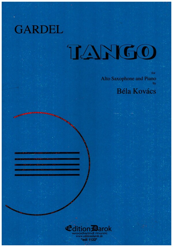 Tango  für Altsaxophon und Klavier  