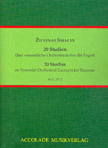 20 Studien über wesentliche Orchesterstellen  für Fagott  