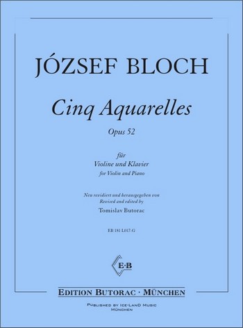 5 Aquarelles op.52  für Violine und Klavier  