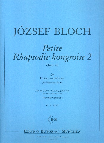 Petite fantaisie hongroise Nr.2 op.46  für Violine und Klavier  