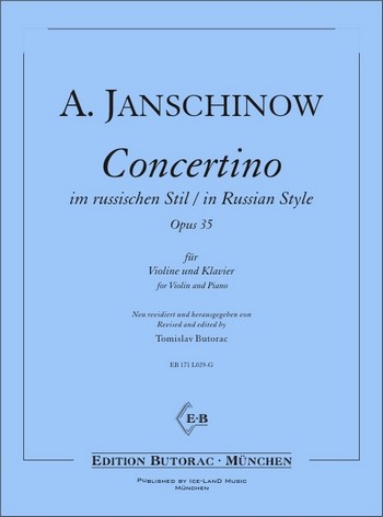 Concertino im russischen Stil op.35&nbsp;&nbsp;für Violine und Klavier&nbsp;&nbsp;