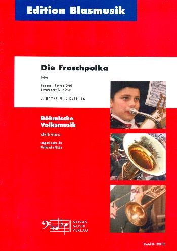 Die Froschpolka  für Posaune und Blasorchester  Partitur und Stimmen