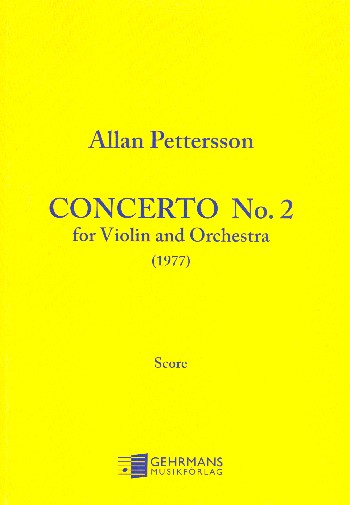Concerto no.2  for violin and orchestra  study score