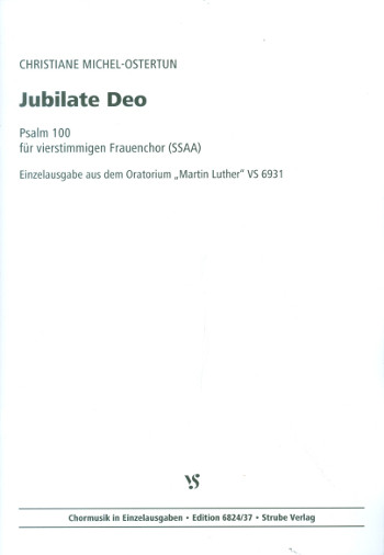Jubilate Deo  für Frauenchor a cappella  Partitur