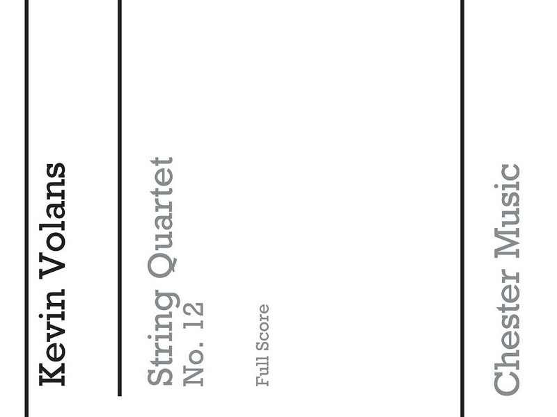 CH85338 String Quartet no.2    score