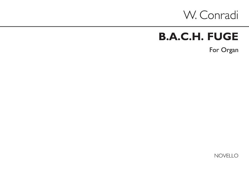 NOV959783 Conradi BACH Fugue&nbsp;&nbsp;for organ&nbsp;&nbsp;