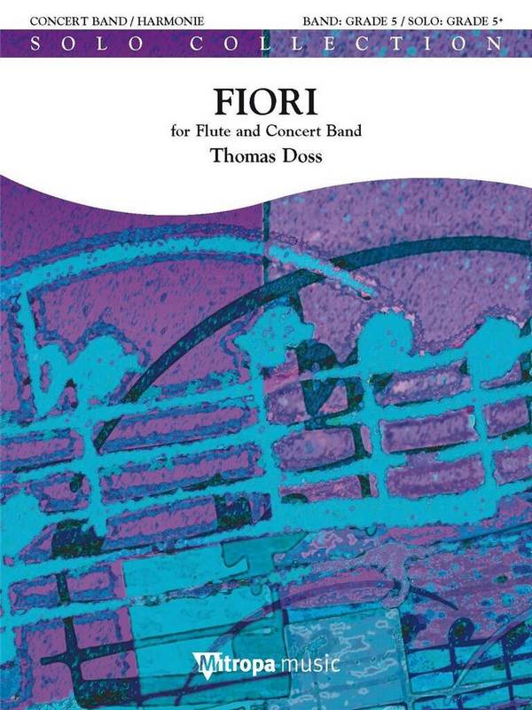2117-17-010M Fiori  for flute and concert band  score and parts
