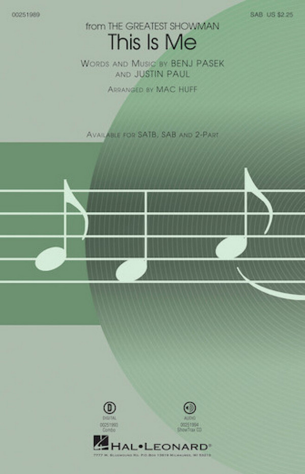 HL00251989 This is me  for mixed chorus (SAM)  