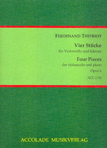 4 Stücke op.6  für Violoncello und Klavier  