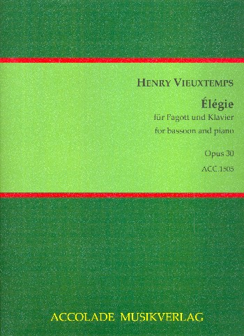 Élégie op.30  für Fagott und Klavier  