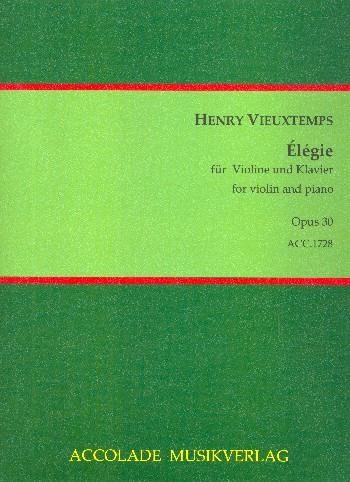 Élégie op.30  für Violine und Klavier  