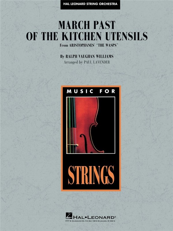HL04491771 March past the Kitchen Utensils (from the Wasps)&nbsp;&nbsp;for string orchestra&nbsp;&nbsp;score and parts