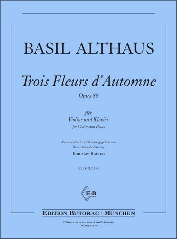 3 Fleurs d'automne op.88  für Violine und Klavier  