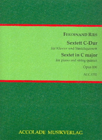 Sextett C-Dur  für 2 Violinen, Viola, Violoncello, Kontrabass und Klavier  Partitur und Stimmen