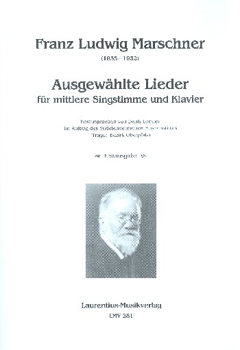 Ausgewählte Lieder  für Gesang (mittel) und Klavier  Partitur