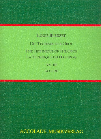 Die Technik der Oboe Band 3 (dt/frz/en)    