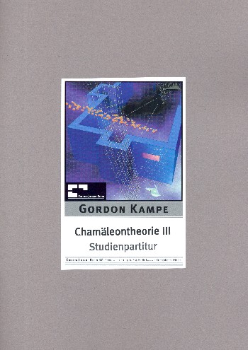 Chamäleontheorie Nr.3 (+CD)  für Gesang, Klarinette und Klavier  Studienpartitur