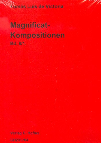 Magnificat-Kompositionen Band 2/1&nbsp;&nbsp;&nbsp;&nbsp;Partitur