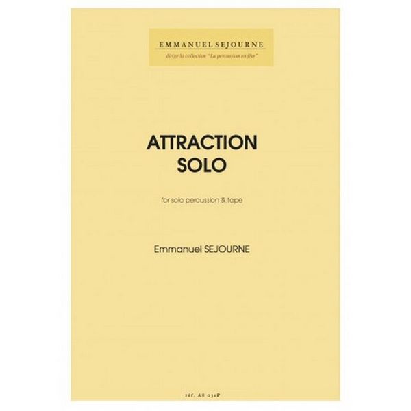 Attraction (+CD)  for solo percussion and tape  