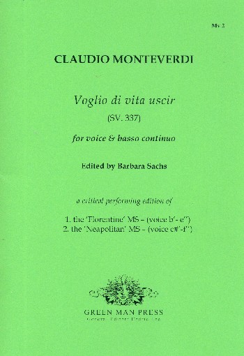 Voglio di vita uscir SV337&nbsp;&nbsp;for voice and Bc&nbsp;&nbsp;