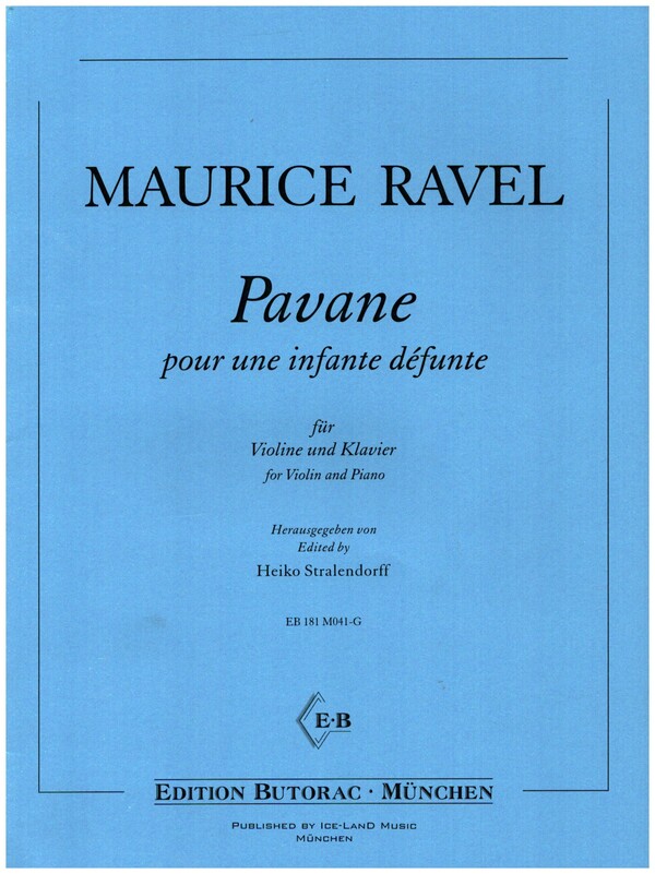 Pavane&nbsp;&nbsp;für Violine und Klavier&nbsp;&nbsp;