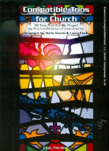 Compatible Trios for Church&nbsp;&nbsp;for 3 instruments (ensemble)&nbsp;&nbsp;clarinet score (trumpet/baritone T.C./tenor saxophone)