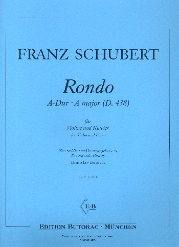 Rondo A-Dur D438&nbsp;&nbsp;für Violine und Klavier&nbsp;&nbsp;