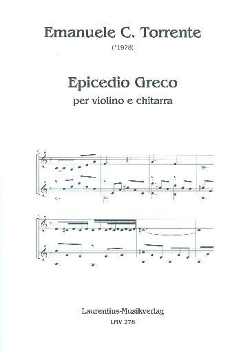 Epicedio Greco  für Violine und Gitarre  