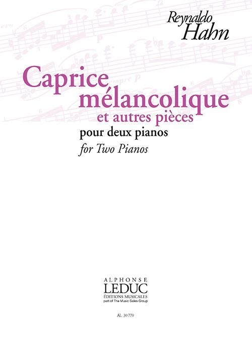 AL30770 Caprice mélancolique et autres pièces  pour 2 pianos 4 mains  
