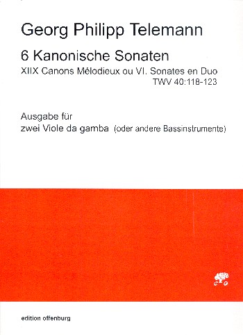 6 kanonische Sonaten TWV40:118-123