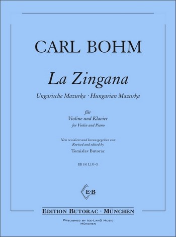 La Zingana  für Violine und Klavier  