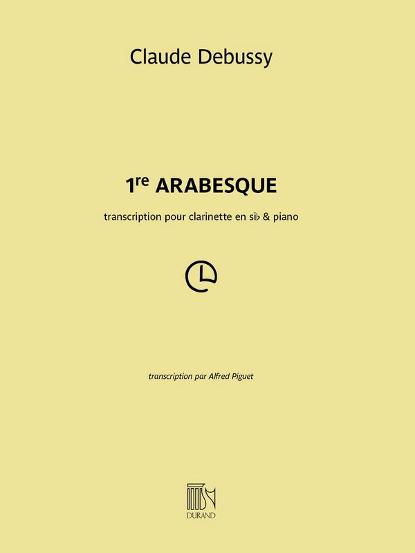 Arabesque no.1  pour clarinette et piano  