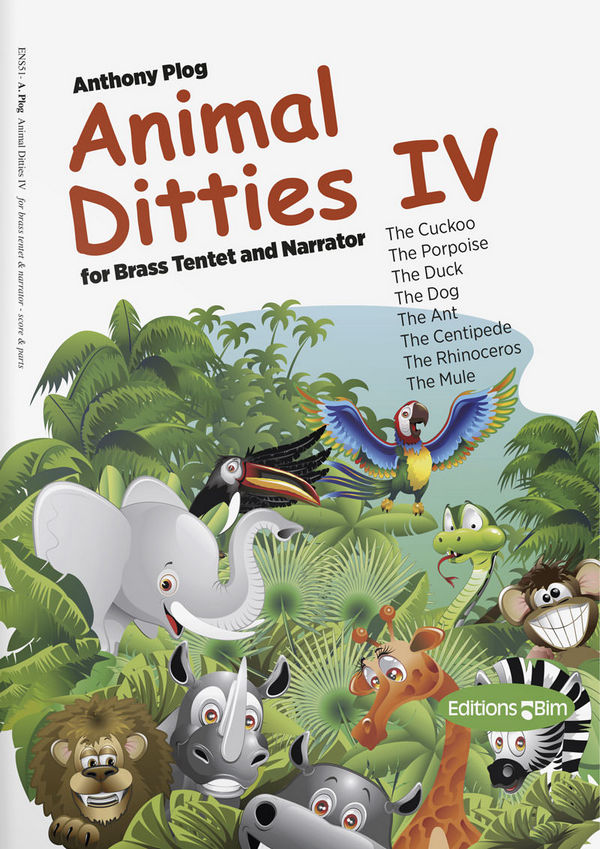 Animal Dittis vol.4  for 10 brass players and narrator  score and parts