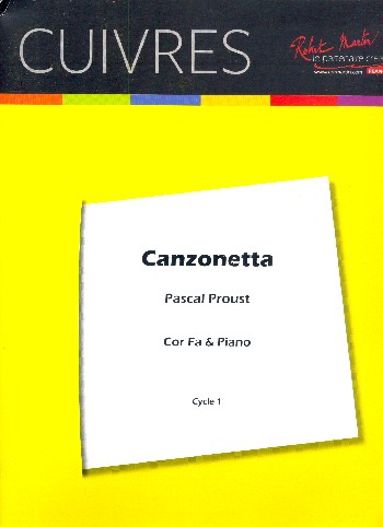 Canzonetta  pour cor en fa et piano  