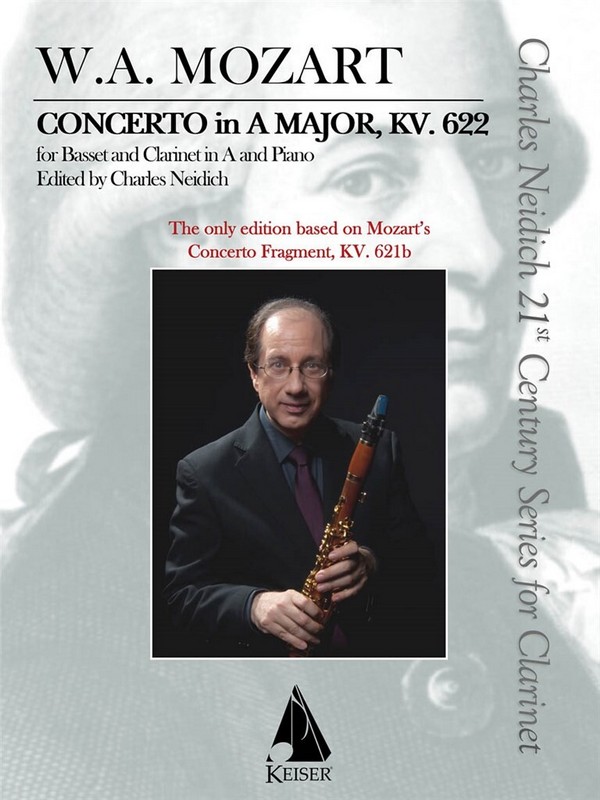 Concerto for Clarinet and Orchestra KV622&nbsp;&nbsp;for clarinet and piano&nbsp;&nbsp;