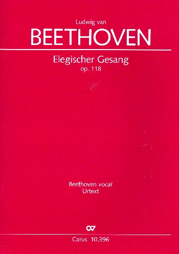 Elegischer Gesang op.118&nbsp;&nbsp;für gem Chor und Streicher&nbsp;&nbsp;Partitur