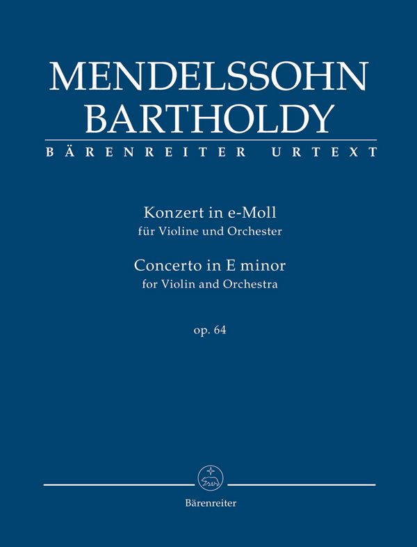 Konzert e-Moll op.64&nbsp;&nbsp;für Violine und Orchester&nbsp;&nbsp;Studienpartitur