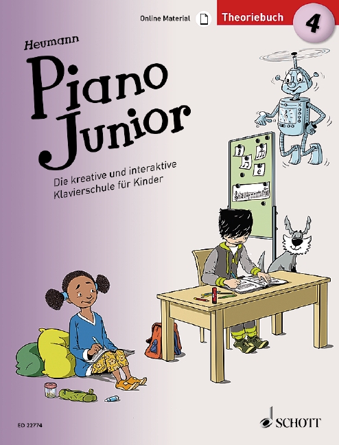 Piano junior - Theoriebuch Band 4 (+Online-Material)  für Klavier (dt)  