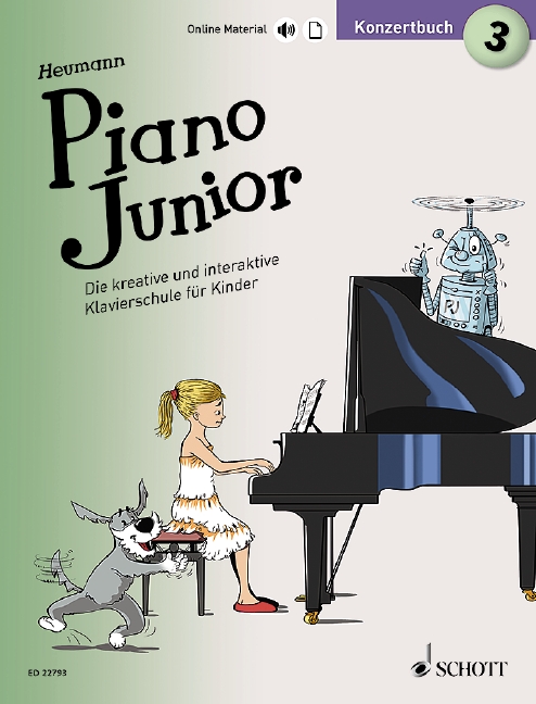 Piano junior - Konzertbuch Band 3 (+Online Audio)  für Klavier (dt)  