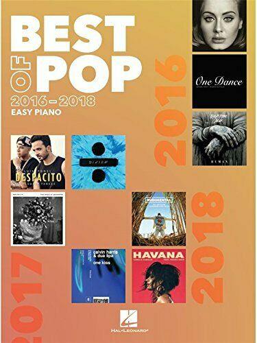 Best of Pop 2016-2018:&nbsp;&nbsp;for easy piano (with lyrics and chords)&nbsp;&nbsp;