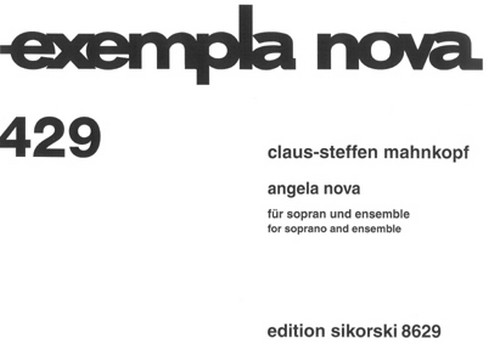 Angela nova  für Sopran und Ensemble  