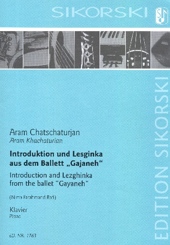 Introduktion und Lesginka aus dem Ballett Gajaneh  für Klavier  