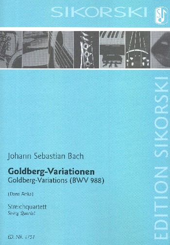 Goldberg-Variationen BWV988&nbsp;&nbsp;für Streichquartett&nbsp;&nbsp;Partitur und Stimmen