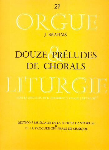 12 Préludes de chorals  pour orgue  